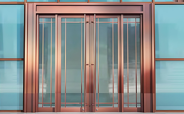 德令哈玻璃地弹门